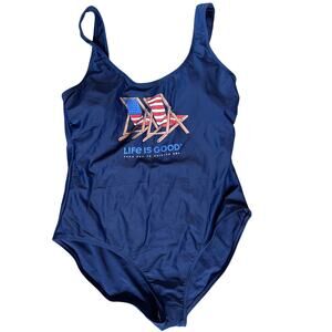 Life is Good Women's One-Piece Bathing Suit.  NWT Size Large
